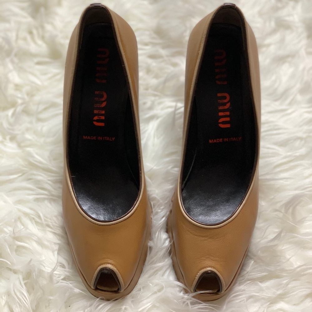 *Final* Miu Miu Chunky Peep-toe Platform Heels